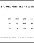 BUNDLE X 5 AS Colour 5026G Classic Organic T-Shirts With Free DTG Print