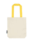 O90002 Neutral Fairtrade Organic Cotton Twill Bag With Contrast Handles