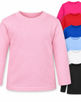 Baby & Toddler Long Sleeve T-Shirts – Blank Cotton Wholesale Clearance