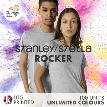 100 Units / DTG Printed: STTU758 Stanley/Stella Rocker