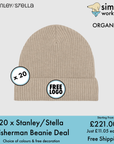 BUNDLE X 20 Stanley/Stella Fisherman Beanie With Free Embroidered Logo