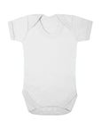 UK Made Baby Bodysuits – 100% Cotton Short Sleeve | Blank Wholesale Clearance