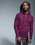 AM002 Anthem Organic Cotton Mens Regular Fit Full Zip Hoodie