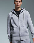 AM002 Anthem Organic Cotton Mens Regular Fit Full Zip Hoodie