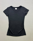 Maternity T-Shirts – 100% Cotton Ruched Side Pregnancy Tops – Bulk Warehouse Clearance
