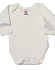 UK Made Baby Bodysuits – 100% Cotton Long Sleeve | Blank Wholesale Clearance