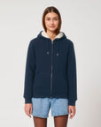 STSU956 Stanley/Stella Hygger Sherpa Lined Zip-Thru Hoodie Sweatshirt