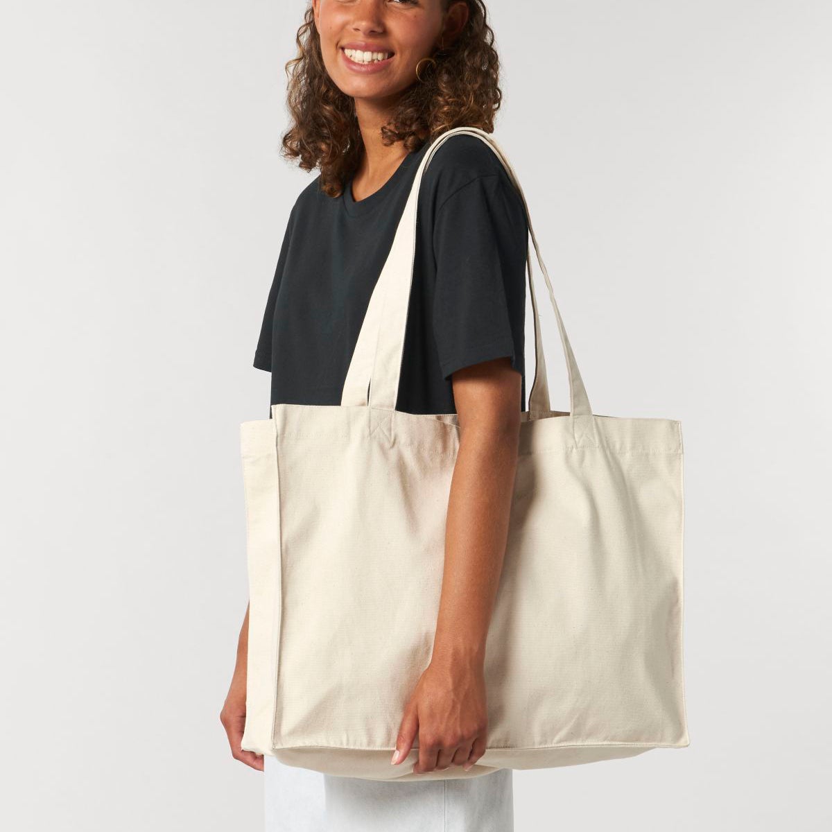 'Stella' Cotton Bag Navy main image 1