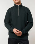 STSM611 Stanley Trucker Men's Quarter Zip Organic Cotton Sweatshirt