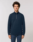 STSM611 Stanley Trucker Men's Quarter Zip Organic Cotton Sweatshirt