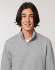 STSM611 Stanley Trucker Men's Quarter Zip Organic Cotton Sweatshirt