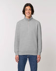 STSM611 Stanley Trucker Men's Quarter Zip Organic Cotton Sweatshirt