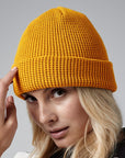 B52N Beechfield Organic Cotton Waffle Beanie
