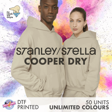 50 Units / DTF Printed: STSU797 Stanley/Stella Cooper Dry