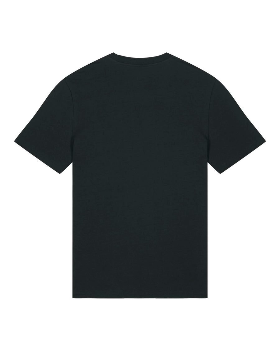Unisex Stanley/Stella Creator 2.0 Black t-shirt on a white background.