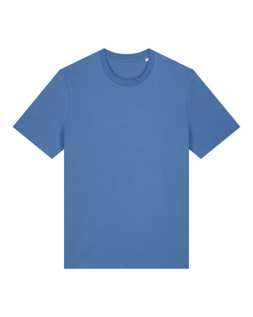 Organic plain Stanley/Stella Creator 2.0 Bright Blue (C053) t-shirt on a white background.