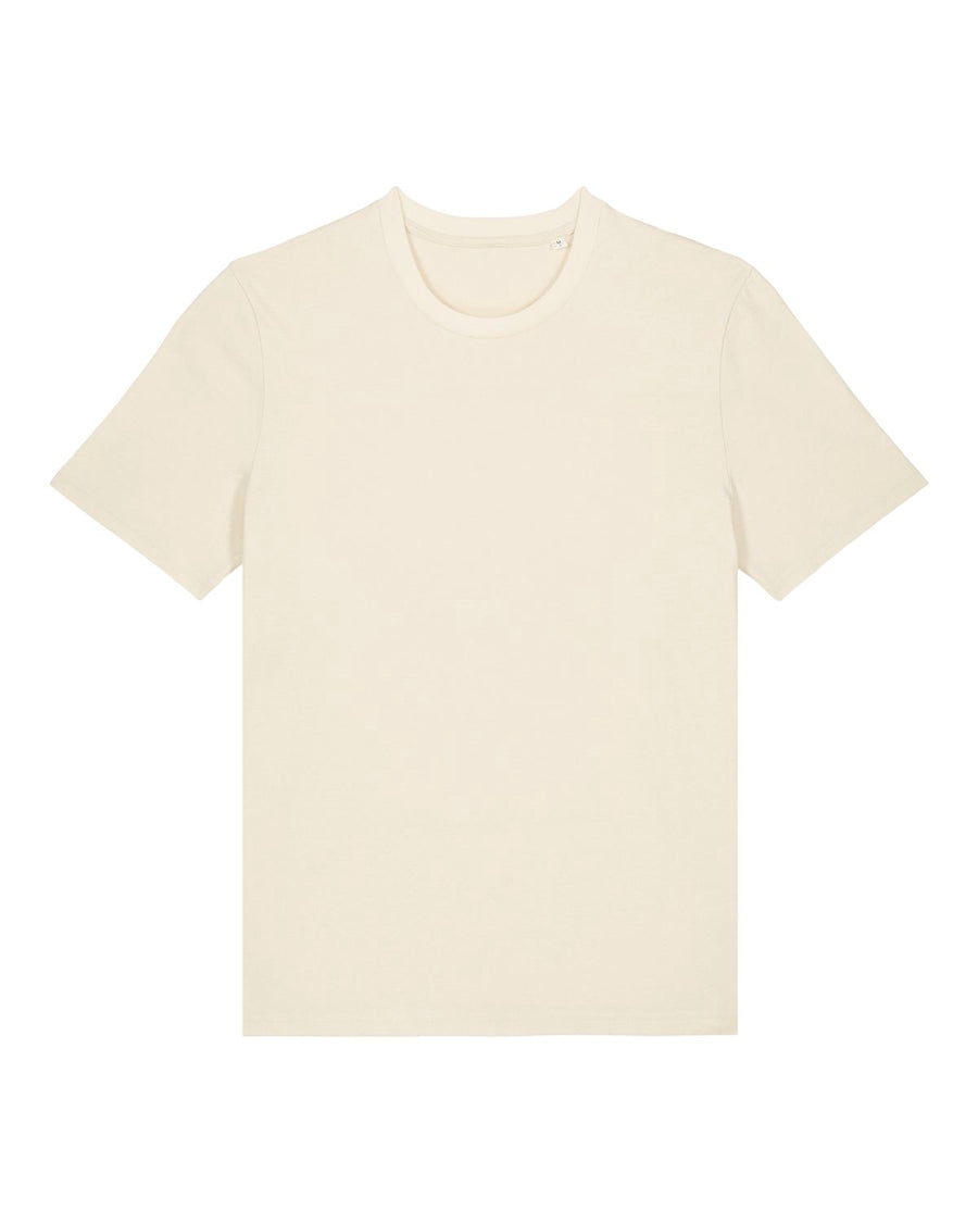 Stanley/Stella Creator 2.0 Natural Raw unisex t-shirt displayed on a white background.