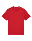 An iconic Stanley/Stella STTU169 Stanley/Stella Creator 2.0 Red (C004) short-sleeve unisex t-shirt made from organic cotton, displayed on a white background.