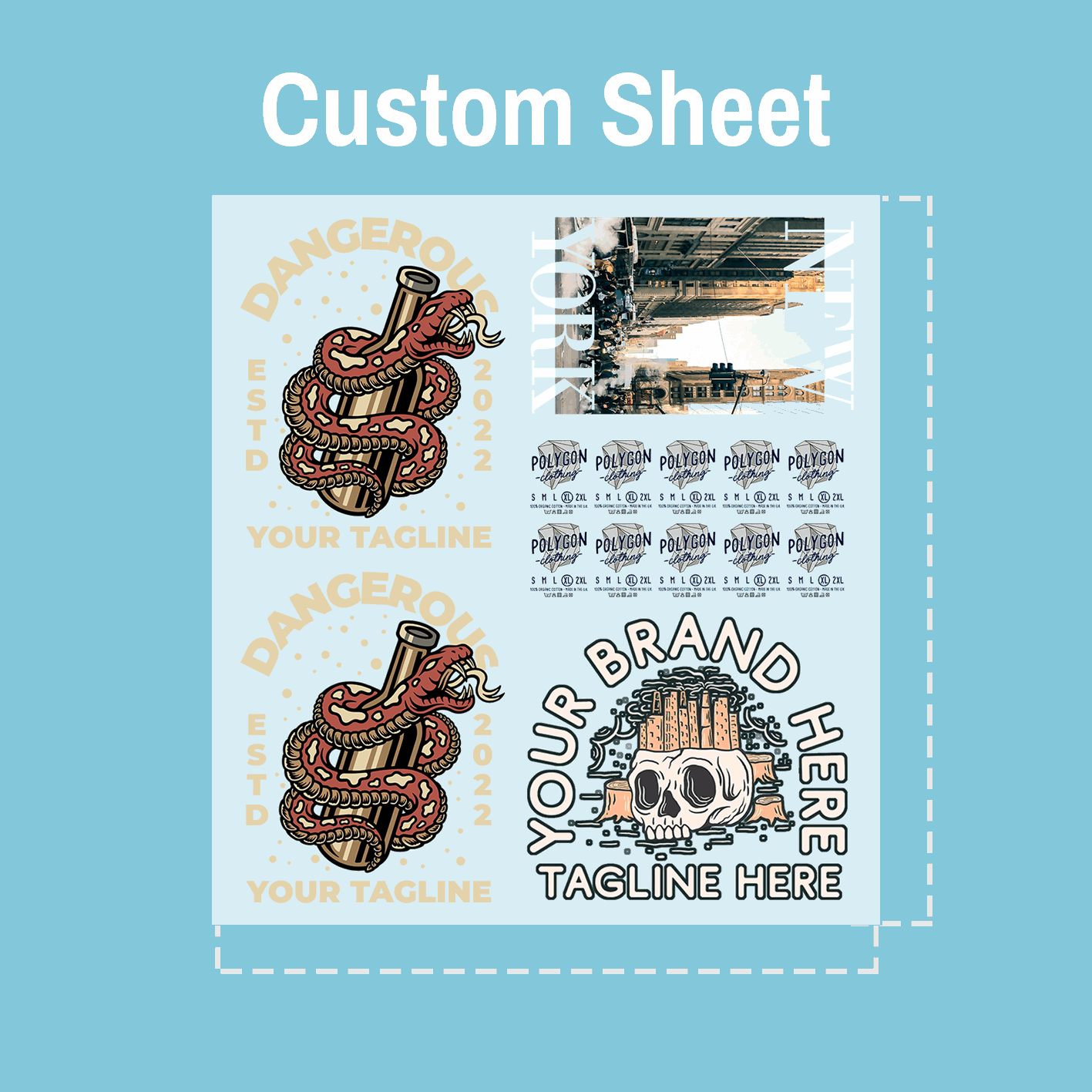 DTF Transfers Cold Peel, Custom Size Sheet – My Needs Are Simple
