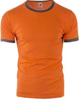 Fruit Of The Loom Contrast Ringer T-Shirt – Warehouse Clearance