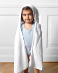 O18001 Neutral Hooded Babies Fairtrade Organic Cotton Blanket