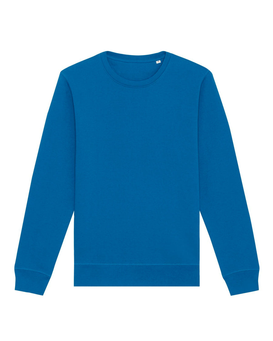 Plain blue crew neck sweatshirt isolated on a white background - test demo STSU868 Stanley/Stella Roller Organic Cotton Essential Sweatshirt by My Needs Are Simple
