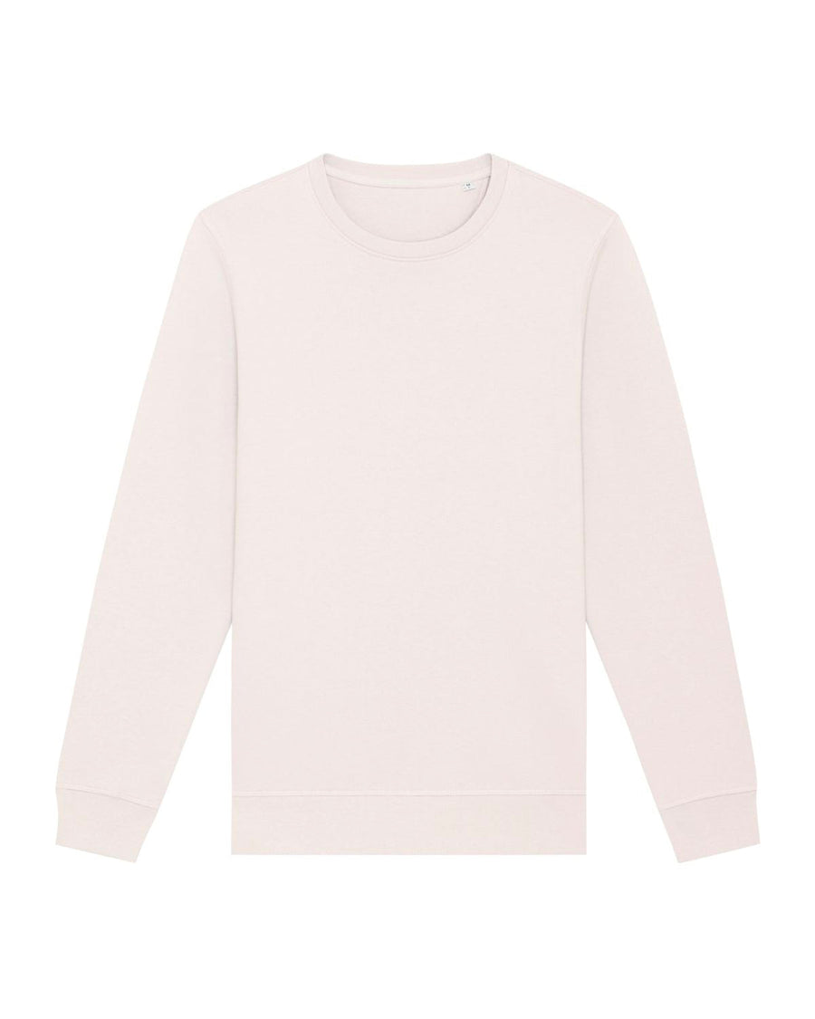 Replace with: My Needs Are Simple light pink crew neck sweatshirt displayed against a white background.