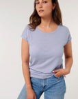 STTW112 Stella Rounder Slub Rolled Sleeve T-Shirt