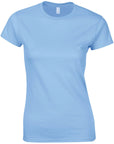 Gildan GD72 Ladies Softstyle T-Shirt – Light Blue Clearance
