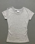 Maternity T-Shirts – 100% Cotton Ruched Side Pregnancy Tops – Bulk Warehouse Clearance