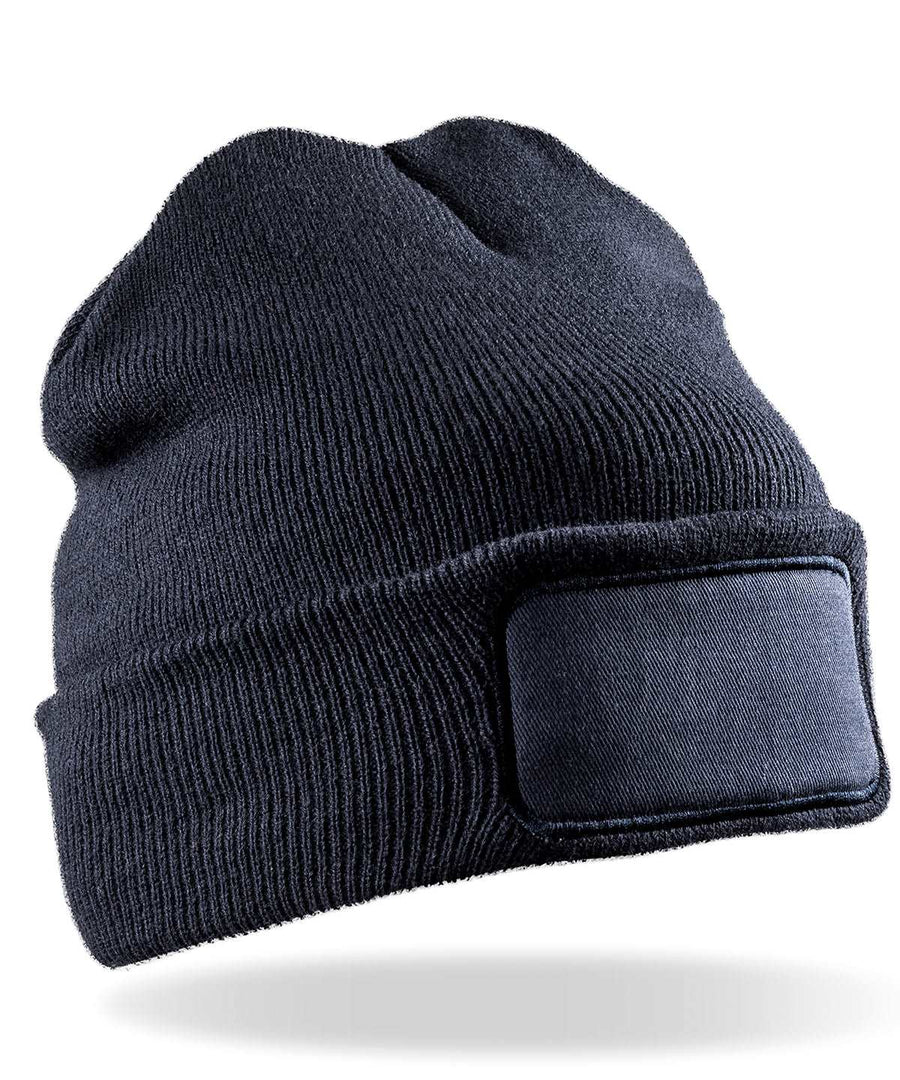 RC927 Result Recycled Polyester Double Knit Beanie