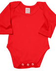 UK Made Baby Bodysuits – 100% Cotton Long Sleeve | Blank Wholesale Clearance