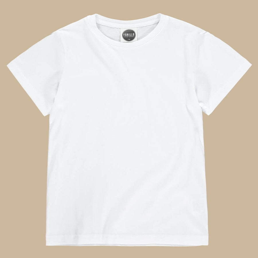 VAN411 Vanilla Kids Unisex Organic Cotton Essential T-Shirt