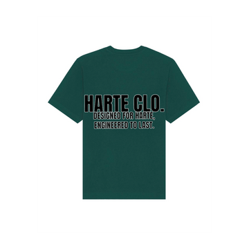 A green STTU788 Stanley/Stella Freestyler Heavy Organic Cotton Unisex t-shirt that says harre glo.