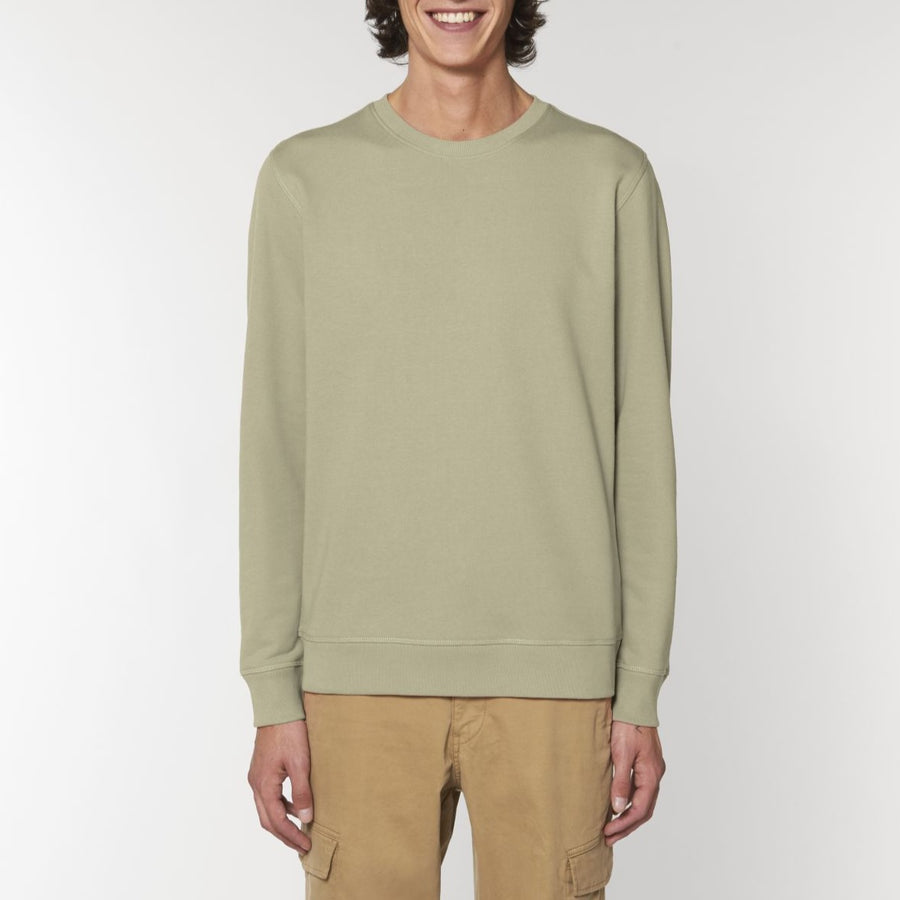A Stanley/Stella Rise eco-friendly Sweatshirt worn by a male model