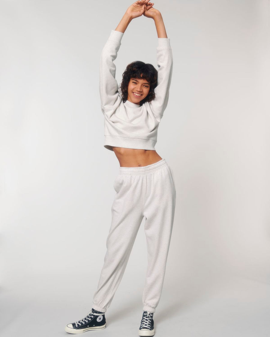 Unisex white Jogger Pants and top
