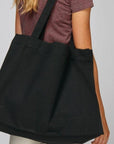 A Black sustainable cotton bag by Stanley/Stella