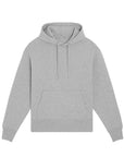 A Stanley/Stella Slammer Heavy Relaxed Organic Cotton Unisex Hoodie in a relaxed fit on a white background.
