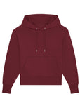 The Stanley/Stella Slammer Relaxed Organic Cotton Unisex Hoodie, also known as a hoodie, is shown on a white background.
