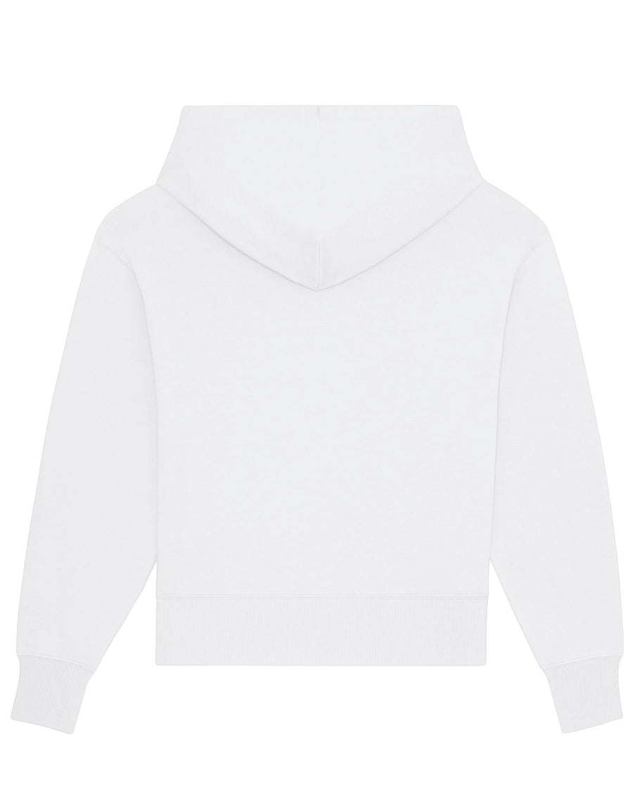 A STSU856 Stanley/Stella Slammer Relaxed Organic Cotton Unisex Hoodie on a white background.