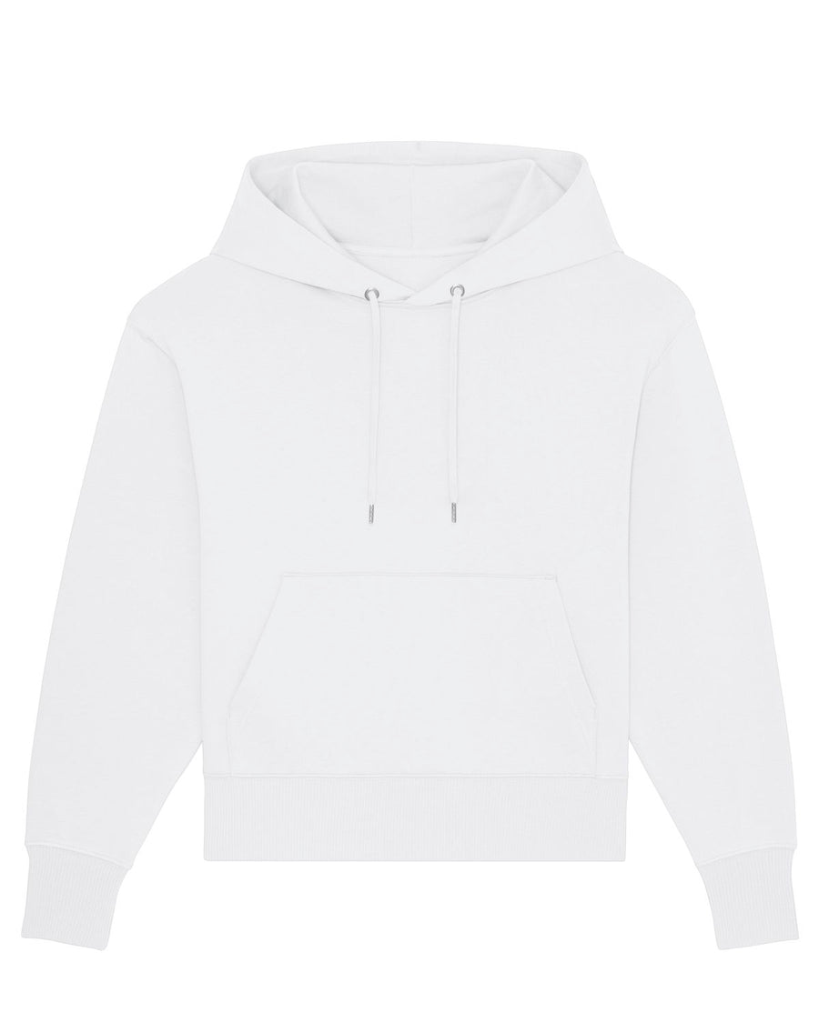 A STSU856 Stanley/Stella Slammer Relaxed Organic Cotton Unisex Hoodie on a white background.