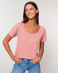 STTW036 Stella Chiller Women's Scoop Neck Relaxed Fit Organic Cotton T-Shirt
