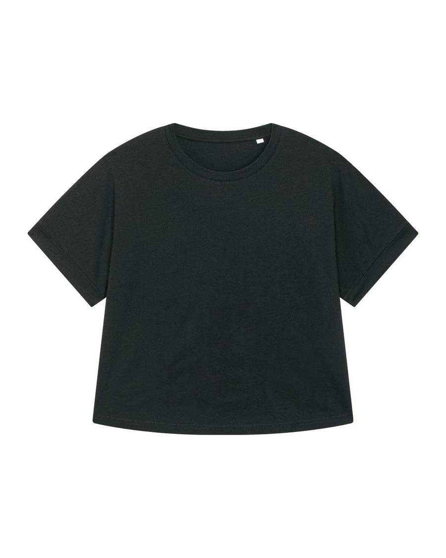 Rolled Sleeve T-shirt black