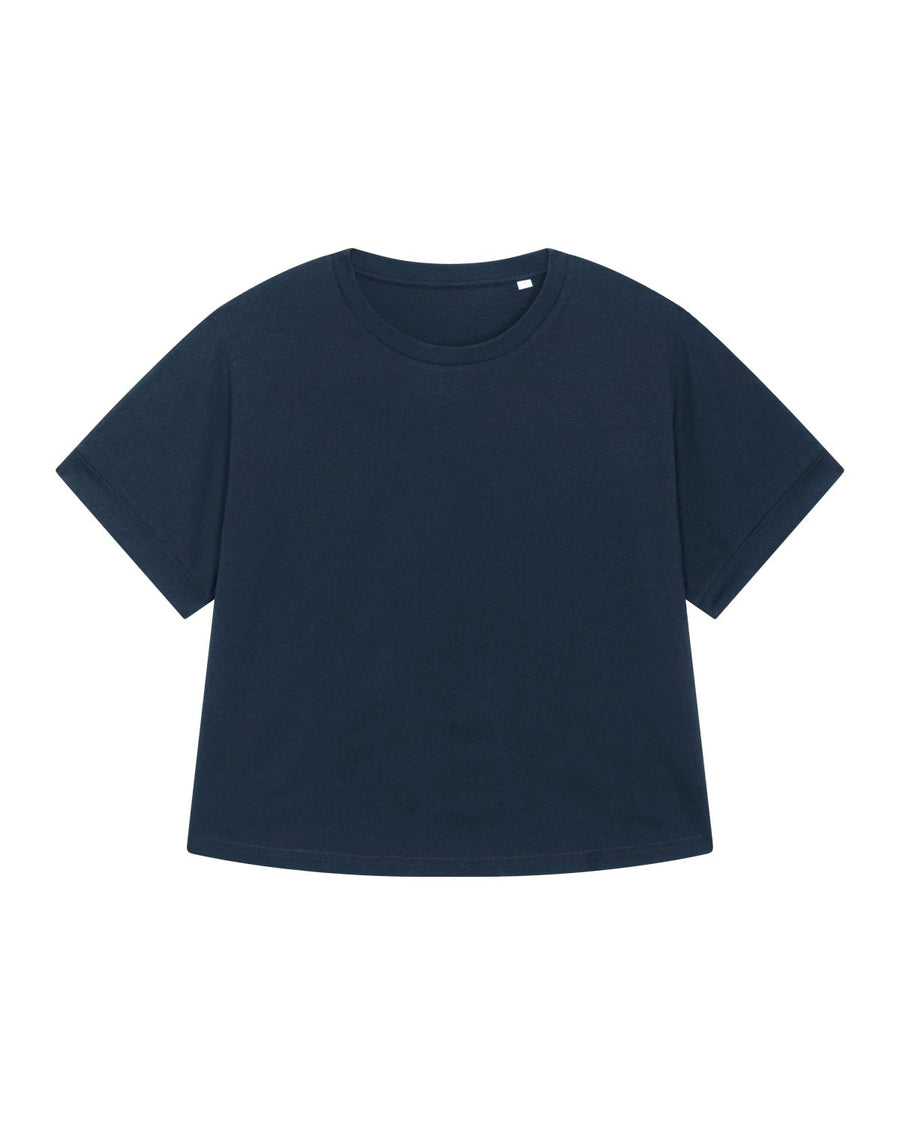 Rolled Sleeve T-shirt navy