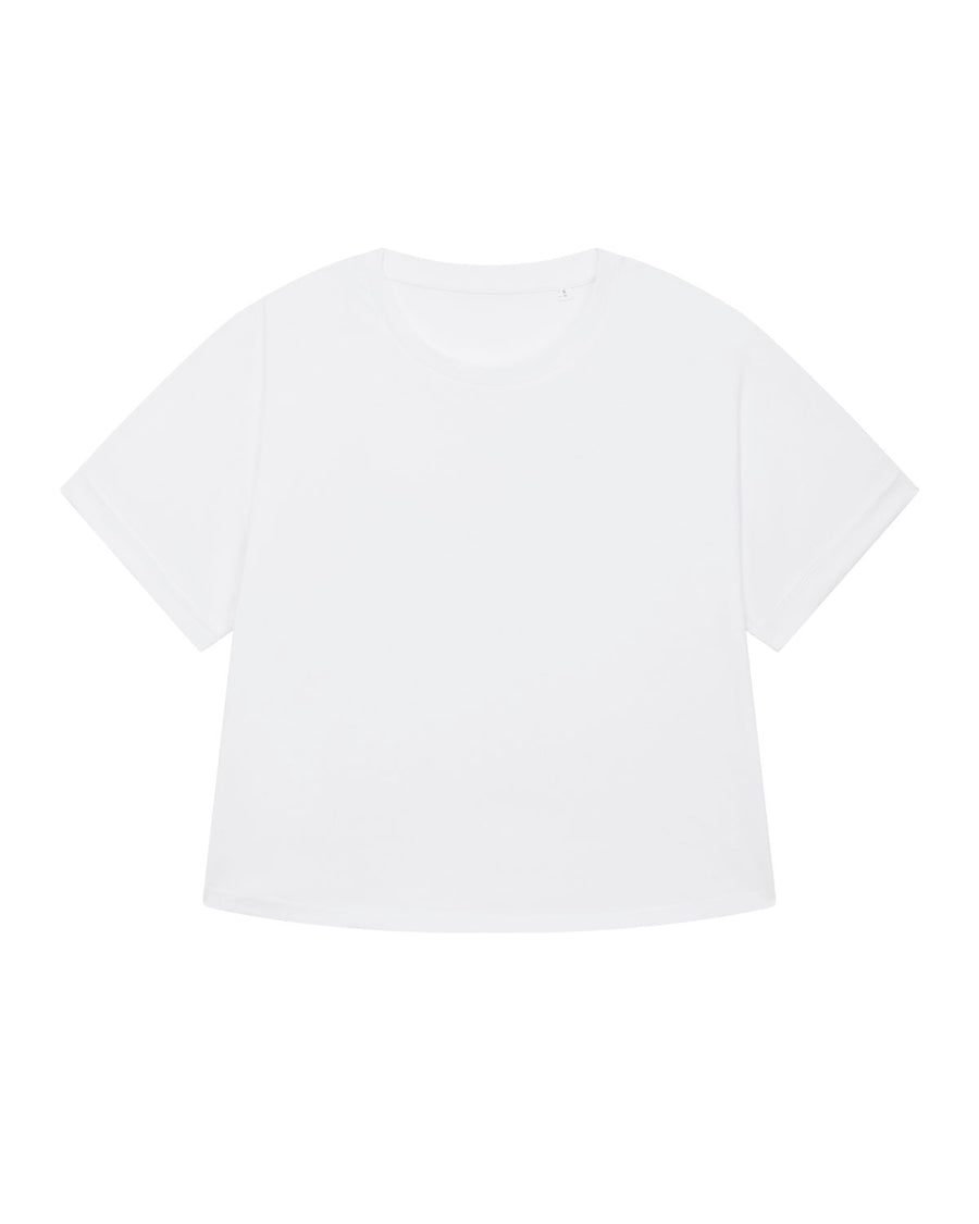 Rolled Sleeve T-shirt white