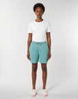 Teal Organic Cotton Trainer pants 