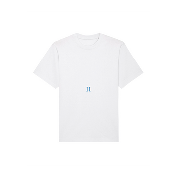 A white single jersey t-shirt with the letter h on it.
Product Name: Stanley/Stella Freestyler Heavy Organic Cotton Unisex T-Shirt